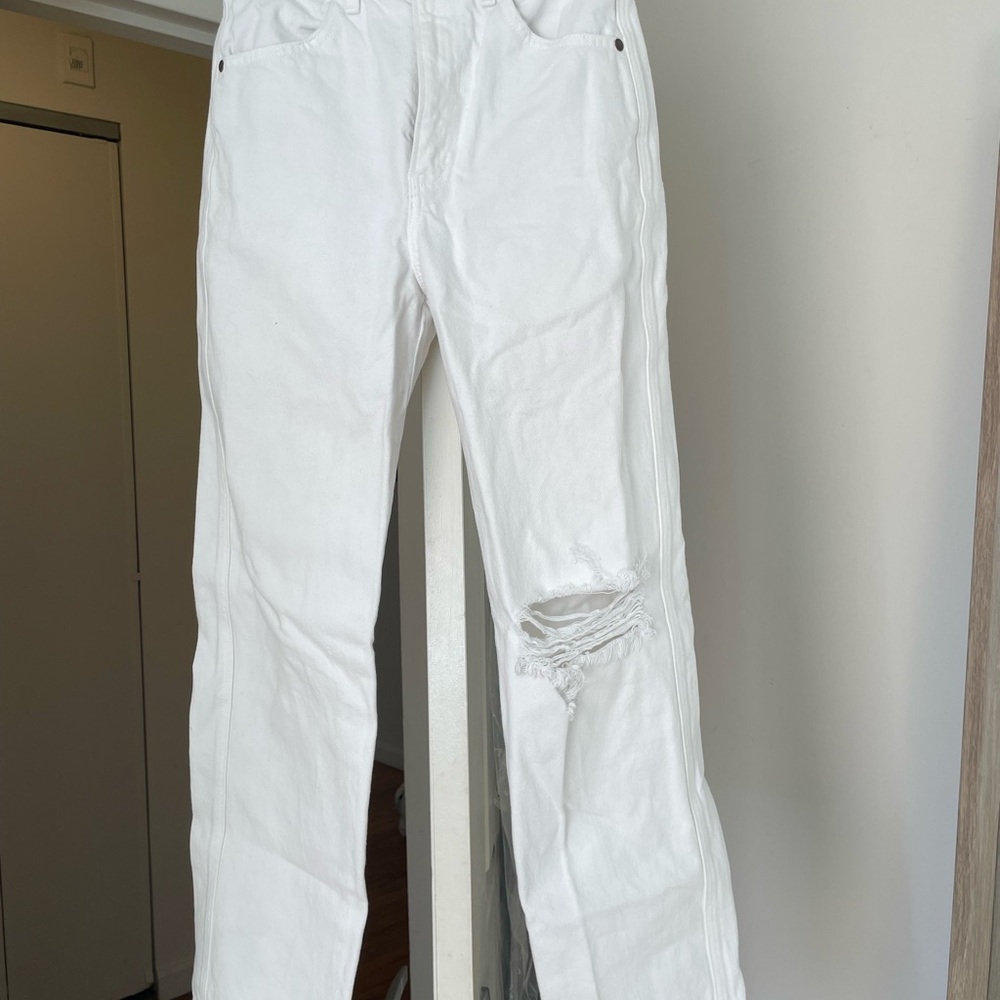 Reformation White Jeans